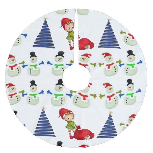 Weihnachtsbaumrock Polyester Weihnachtsbaumdecke (Vorderseite)