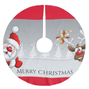 Weihnachtsbaumrock/Rentierfäule Polyester Weihnachtsbaumdecke