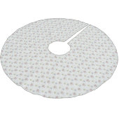 Weihnachtsbaumrock/Schneeflocken Polyester Weihnachtsbaumdecke (Schrägansicht)