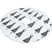 Weihnachtsbaumrock schwarz polyester weihnachtsbaumdecke (Schrägansicht)