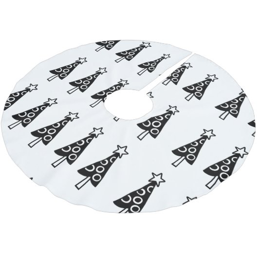 Weihnachtsbaumrock schwarz polyester weihnachtsbaumdecke (Schrägansicht)