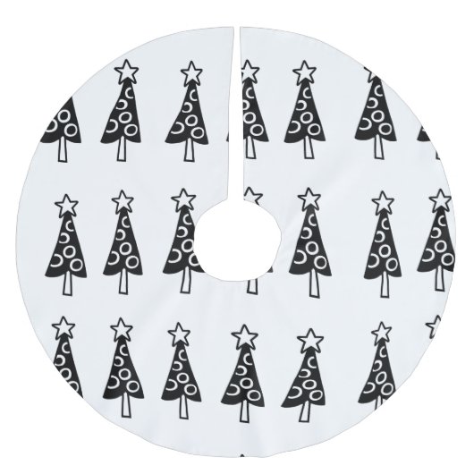 Weihnachtsbaumrock schwarz polyester weihnachtsbaumdecke (Vorderseite)