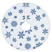 Weihnachtsbaumrock Snowflake Polyester Weihnachtsbaumdecke (Vorderseite)