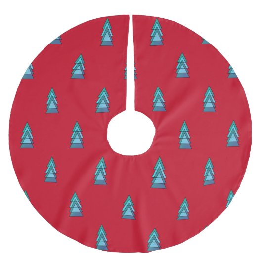 Weihnachtsbaumrock von dalDesignNZ Polyester Weihnachtsbaumdecke (Vorderseite)