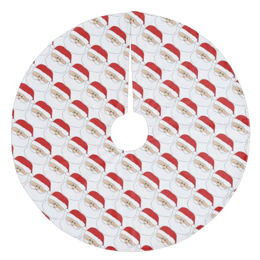 Weihnachtsbaumrock/Weihnachtsmann Fleece Weihnachtsbaumdecke (Vorderseite)