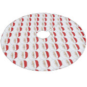 Weihnachtsbaumrock/Weihnachtsmann Fleece Weihnachtsbaumdecke (Schrägansicht)