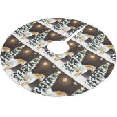 Weihnachtsbaumrospferd Anpassbar Polyester Weihnachtsbaumdecke (Schrägansicht)