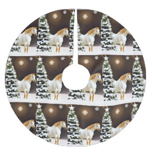 Weihnachtsbaumrospferd Anpassbar Polyester Weihnachtsbaumdecke