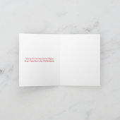 Weihnachtsbaumrot-weiße individuelle Namen modern (Innenseite)