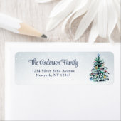 WeihnachtsbaumRücksendeadressen-Aufkleber (Insitu)