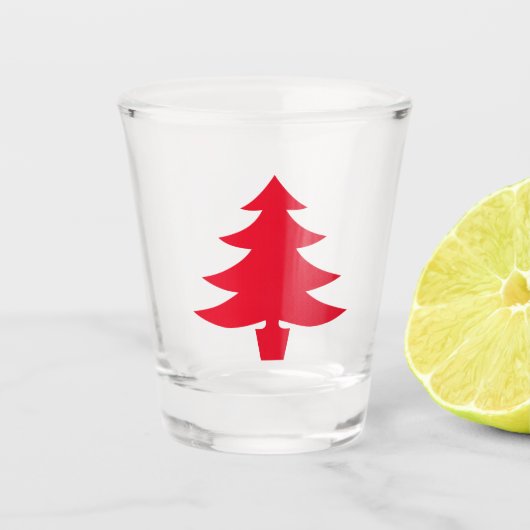 Weihnachtsbaumscheibe Schnapsglas (Vorderseite)