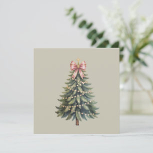Weihnachtsbaumschleife Coquette Xmas Feiertagskarte