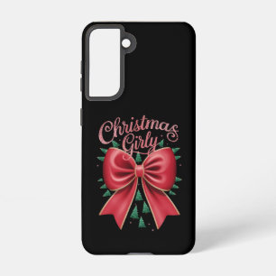 Weihnachtsbaumschleife Mädchen Ästhetik Weihnachte Samsung Galaxy Hülle
