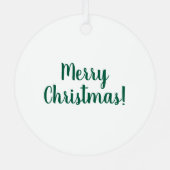 Weihnachtsbaumschmuck aus Metall Ornament Aus Metall (Rückseite)