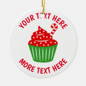 Weihnachtsbaumschmuck aus Zuckerrohr Keramik Ornament (Vorne)