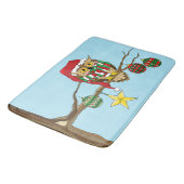 Weihnachtsbaumschmuck Badematte (Schrägansicht)