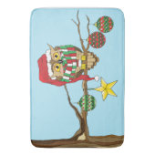 Weihnachtsbaumschmuck Badematte (Vorderseite Vertikal)