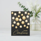 Weihnachtsbaumschmuck Business Gruß Feiertagspostkarte (Stehend Vorderseite)