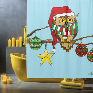 Weihnachtsbaumschmuck Duschvorhang