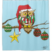 Weihnachtsbaumschmuck Duschvorhang (Vorderseite)