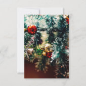 Weihnachtsbaumschmuck Einladung (Vorderseite)