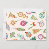 Weihnachtsbaumschmuck Einladung (Rückseite)