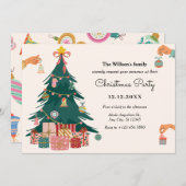 Weihnachtsbaumschmuck Einladung (Vorne/Hinten)