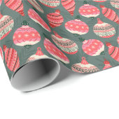 Weihnachtsbaumschmuck-Feiertage Geschenkpapier (Rolleneckpunkt)