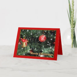 Weihnachtsbaumschmuck Feiertagskarte