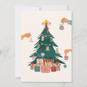 Weihnachtsbaumschmuck Feiertagskarte