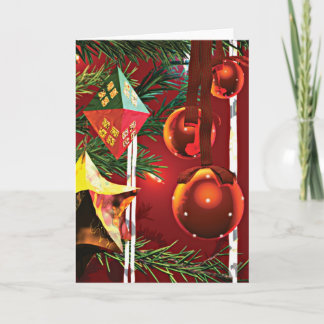 Weihnachtsbaumschmuck Feiertagskarte
