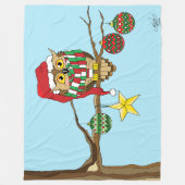 Weihnachtsbaumschmuck Fleecedecke (Vorderseite)