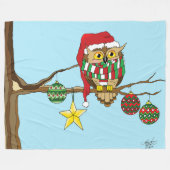 Weihnachtsbaumschmuck Fleecedecke (Vorderseite (Horizontal))