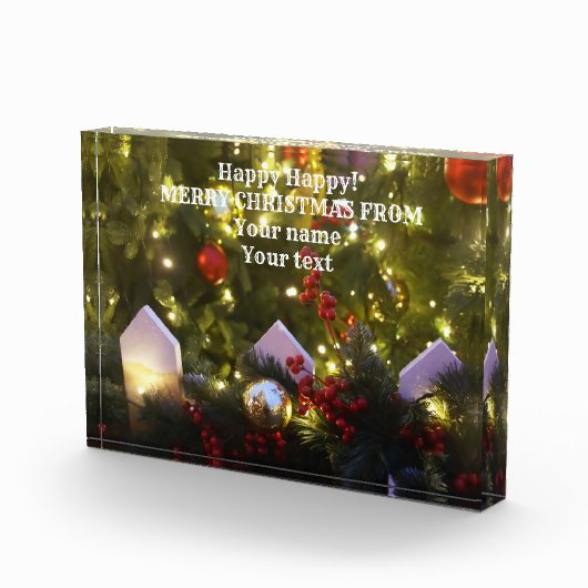 Weihnachtsbaumschmuck Fotoblock (Rechts)