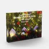 Weihnachtsbaumschmuck Fotoblock (Links)
