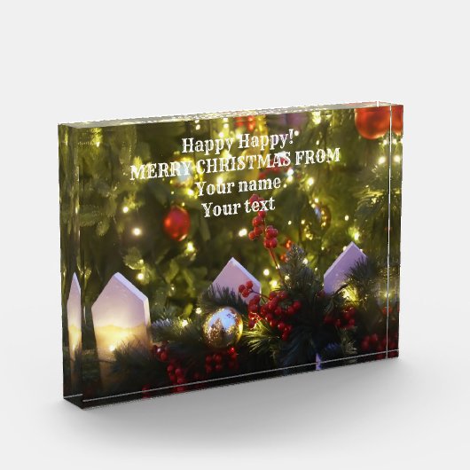 Weihnachtsbaumschmuck Fotoblock (Links)