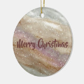 Weihnachtsbaumschmuck – Frohe Weihnachten oder Ihr Keramik Ornament (Links)