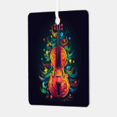 Weihnachtsbaumschmuck für die Weihnachtsvioline Ornament Aus Metall (Vorderseite links)