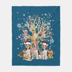 Weihnachtsbaumschmuck für Hunde im Beagle Fleecedecke