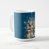 Weihnachtsbaumschmuck für Hunde im Beagle Kaffeetasse (Vorderseite Links)