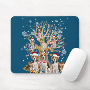 Weihnachtsbaumschmuck für Hunde im Beagle Mousepad