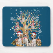 Weihnachtsbaumschmuck für Hunde im Beagle Mousepad (Vorne)