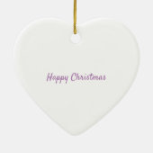 Weihnachtsbaumschmuck für Mutter und Rentiere Keramik Ornament (Hinten)