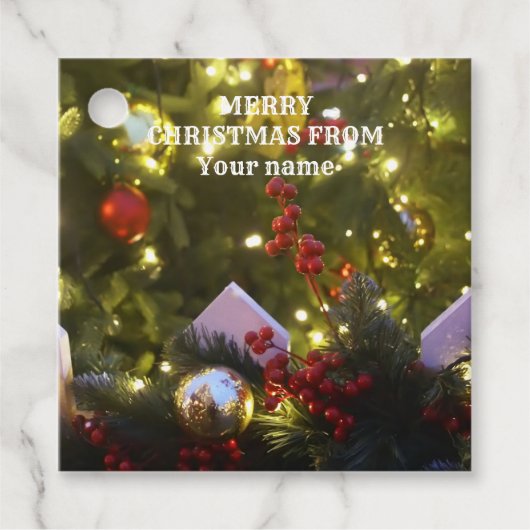 Weihnachtsbaumschmuck Geschenkanhänger (Vorderseite)