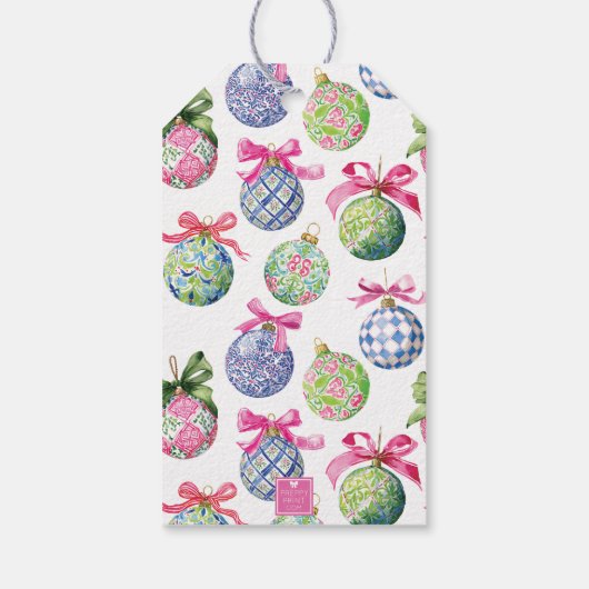 Weihnachtsbaumschmuck Geschenkanhänger (Rückseite)