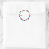 Weihnachtsbaumschmuck-Geschenkaufkleber Runder Aufkleber (Tasche)
