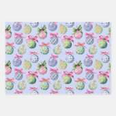 Weihnachtsbaumschmuck Geschenkpapier Set (Vorderseite)