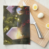 Weihnachtsbaumschmuck Geschirrtuch (Viertel Falte)