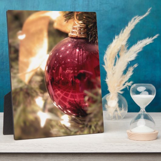 Weihnachtsbaumschmuck glänzend fotoplatte (Seite)