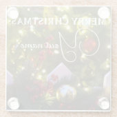 Weihnachtsbaumschmuck Glasuntersetzer (Rückseite)